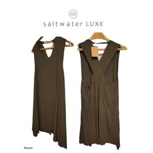 NWT Saltwater Luxe Green Stripe Dress M